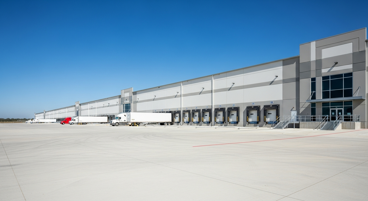 Logistics facility exterior